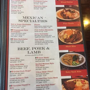 Menu Meats