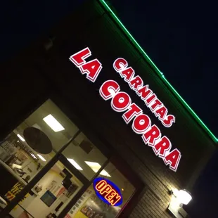 Outside of the restaurant