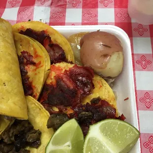 The trompo tacos!!! A must get!!!