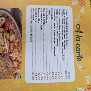 Menu, jul 2023