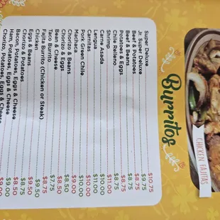 Menu, jul 2023