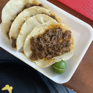 3 tacos de cabeza