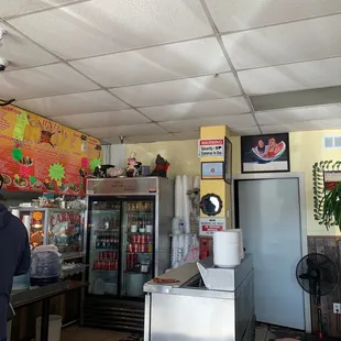 the interior of a mexican restaurant