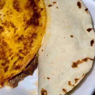Quesa-Birria Quesadilla and Birria Taco