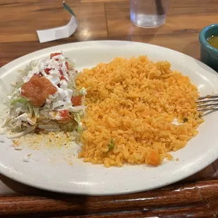 Chicken Enchilada and Rice