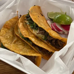 Quesabirrias ($9.75) with no onions