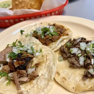 Delicious authentic Mexican street tacos + chips &amp; guac. 5/5 Don't forget to make a trip to the salsa bar. May 2022