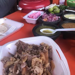 1 libra de Carnitas de puerco $11.99