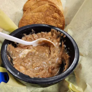 beans and tostasitas