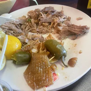 Carnitas with cueritos