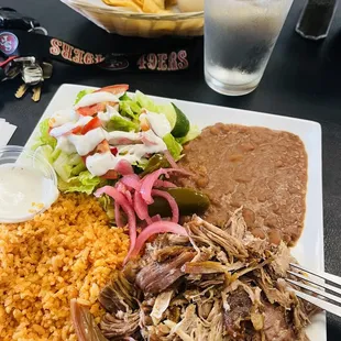 Carnitas... Rice &amp; Beans