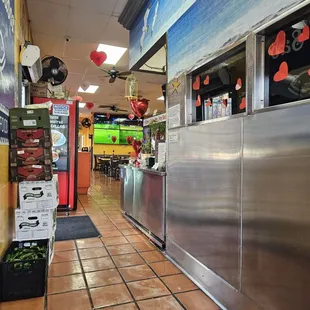 the inside of the restaurant