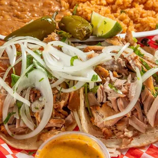Tacos de carnitas Surtida Mix