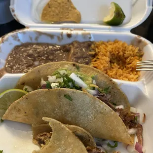 My food was really good!  Carnita taco meal