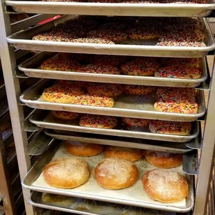 a rack of baked goods