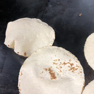 Tortillas de maíz  hechas fresca del día
