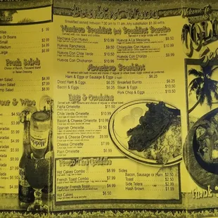 the menu