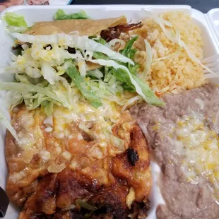 Bad customer service . Meat hard meat balls dry  tortilla were crumble like  chips rude when i called order was wrong