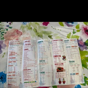 Menu side A