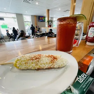 Michelada &amp; Corn on the cob