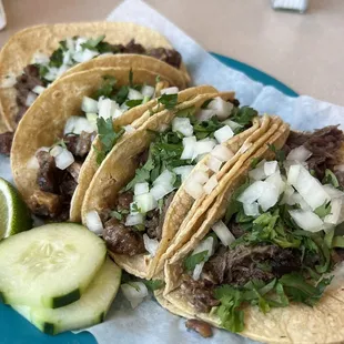 Street tacos with cilantro and onion