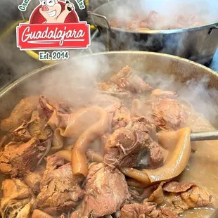 Freshly made slow cooked Carnitas