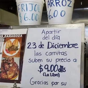 A huge container of really tasty rice or beans is not going to break the bank!