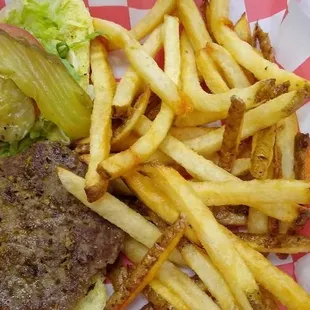 Dressed cheese burger