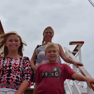 Exploring the ship the first day