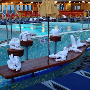 A Day at Sea ... on the Carnival Dream.  Yay, Towel Animals!