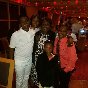 Kids all dressed up for dinner