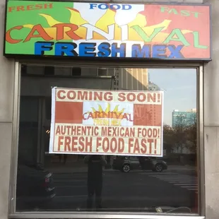 Coming soon to downtown Detroit. Carnival Fresh Mex, fresh food fast! Located on the corner of  Fort st, and Griswold.
