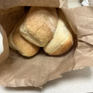 Large sandwich rolls