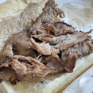 Tri-tip up close! Was a bit dry.