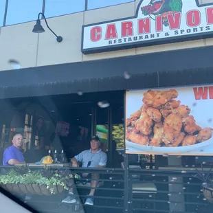 Two drunk men who were harassing me at Carnivores.