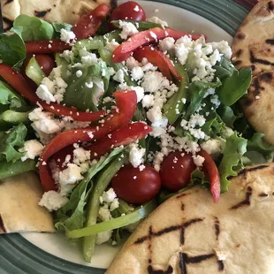 Greek Salad with Pita