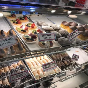 a variety of pastries