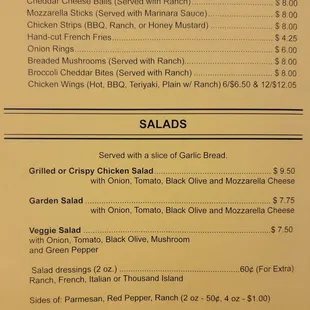 Menu as of 1/20/2024