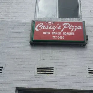 sign on building