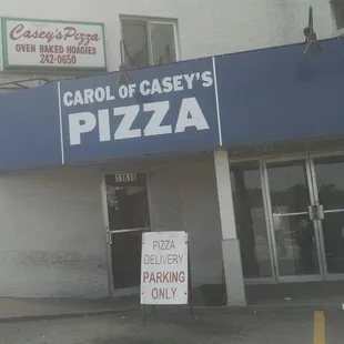 the front of the restaurant