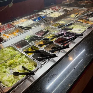 a variety of salads