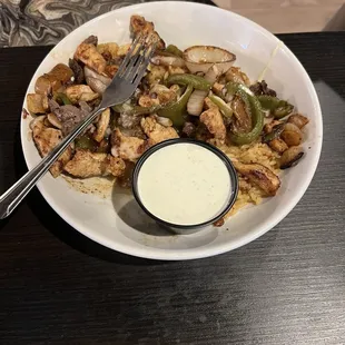 Steak and Chicken Bowl