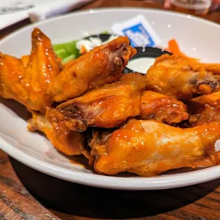 Buffalo Chicken Wings. $15.50. Blue cheese and ranch dressing. Celery, carrots.