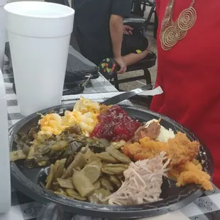 Even my lovely wife and filled her plate.. And she is pretty picky.