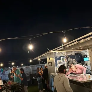 sushi and sashimi, outside