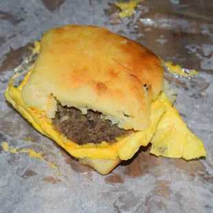 Sausage, Egg &amp; Cheese Biscuit: Carolina Cafe