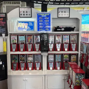 the inside of a candy shop