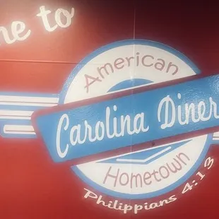 Carolina Diner wall logo