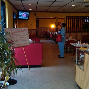 Carolina Family Restaurant -  Inside, as you walk in.