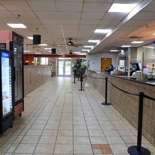 the inside of a restaurant